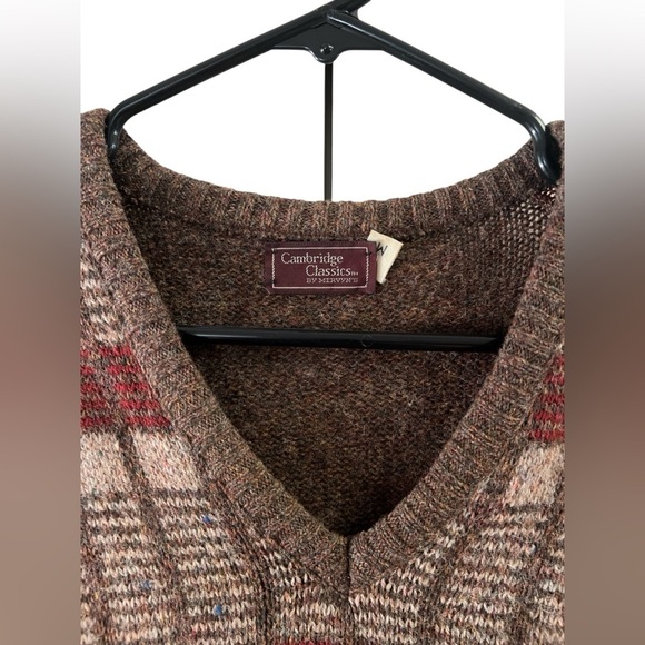Cambridge classics wool brown sweater vest - Picture 2 of 5